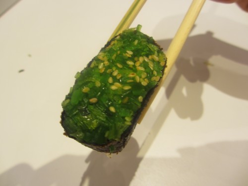 台湾で買った緑色のお寿司